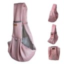 Ver imagem 1 de Bolsa de Transporte Canguru Pet Gato Cachorro Animal Malha Respiravel Tira de Ombro Tecido Confortav