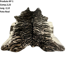 Tapete Sala Couro Inteiro Animal Print Tigre - 3