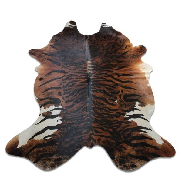 Tapete Sala Couro Inteiro Animal Print Tigre - 1