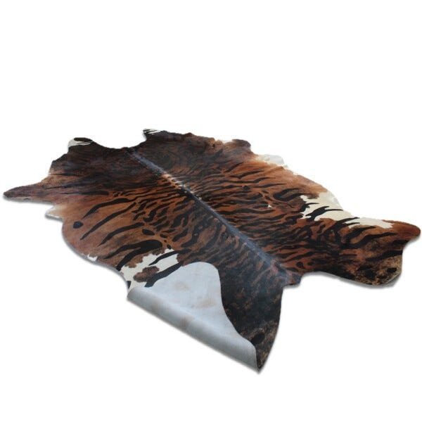 Tapete Sala Couro Inteiro Animal Print Tigre - 3