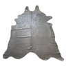 Tapete Couro de Boi Metalizado Prata - 1