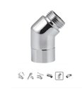 Ver imagem 6 de Niple Curvo 45g Cromo Luxo C sobre Porca Giratoria Macho-femea 1/2 1706cimp
