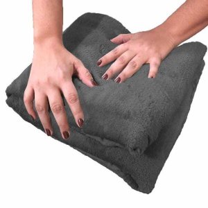 Cobertor Casal Manta Microfibra Chumbo