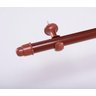 Varão Simples para Cortina de 3 Metros 28mm Mogno - 1
