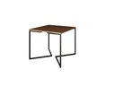 Ver imagem 3 de Mesa Industrial Base Ferro Preto em V Tampo 90x90 Amêndoa 4 Cadeiras Eames Madeira Assento Branco