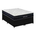 Ver imagem 1 de Cama Box Casal Royal Air Molas Ensacadas Pillow Top Preto Royal