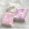 Kit 3 Mantas Bebê Estampada Microfibra Menina - 1