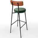 Ver imagem 7 de Banqueta Alta Bar Cozinha Sala De Jantar Milão L02 Couríssimo Camel Facto Verde - Lyam Decor