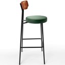 Ver mais imagens de Banqueta Alta Bar Cozinha Sala De Jantar Milão L02 Couríssimo Camel Facto Verde - Lyam Decor