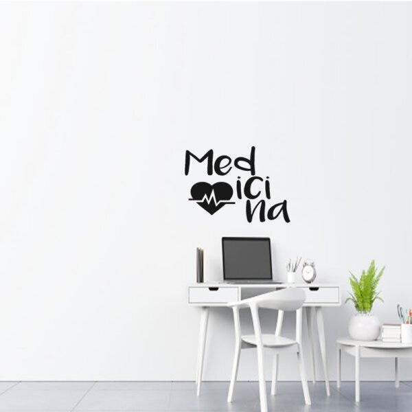 Adesivo decorativo de parede medicina - 1