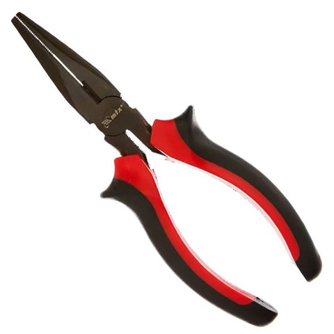 Alicate de Bico Meia Cana Reto Black Nickel 6"" - 171589 - Mtx Alicate Bico Meia Cana Reto Black Nic