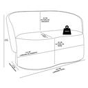 Ver imagem 5 de Namoradeira Decorativa Orgânica - Bouclê Bege Claro