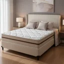 Ver imagem 1 de Cama Box com Colchão de Molas Ensacadas Classic Pocket Casal 138cm