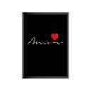 Ver imagem 3 de Kit 3 Quadros Família Amor e Fé 23,5X33,5 cm com Moldura