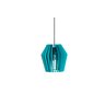 Luminária Lustre Pendente Madeira Azul Tiffany - Soquete E27 - 1