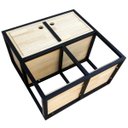 Ver imagem 2 de Nicho de Parede Estilo Industrial Ferro e Madeira Modelo 05