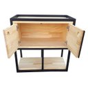 Ver imagem 4 de Nicho de Parede Estilo Industrial Ferro e Madeira Modelo 05