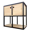 Ver imagem 1 de Nicho de Parede Estilo Industrial Ferro e Madeira Modelo 05