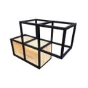 Ver imagem 5 de Nicho de Parede Estilo Industrial Ferro e Madeira Modelo 03