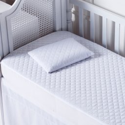 Capa de Colchão Impermeável Matelada para Berço Nacional e Americano Anti Xixi Bebe 1,30x0,70- Branc - 1
