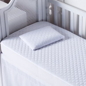 Capa de Colchão Impermeável Matelada para Berço Nacional e Americano Anti Xixi Bebe 1,30x0,70- Branc