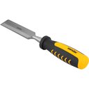 Ver imagem 2 de Formão Chanfrado 1" 25,4mm Vonder Aço Carbono Cabo Emborrachado Anatômico Pvc 260mm Entalhe Madeira