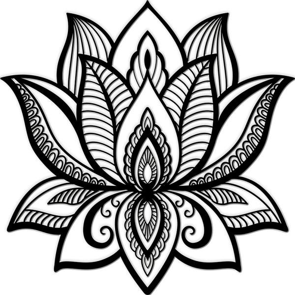 Mandala Flor de Lótus Indigo 55cm - 2