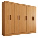Ver imagem 2 de Guarda Roupa Casal 8 Portas 4 Gavetas Layla Premium Casa 812