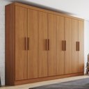 Ver imagem 1 de Guarda Roupa Casal 8 Portas 4 Gavetas Layla Premium Casa 812