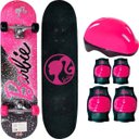 Ver imagem 1 de Skate Infantil Fun com Acessórios de Segurança - Barbie Preto/Rosa