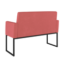 Ver imagem 4 de Kit Sofá 2 Lugares + 2 Poltronas para Recepção Sala Balaqui Cor:rosa