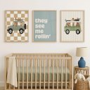 Ver imagem 1 de Kit 3 Quadros Decorativos Infantil - Go NO2 - 30x40 - Moldura Madeira