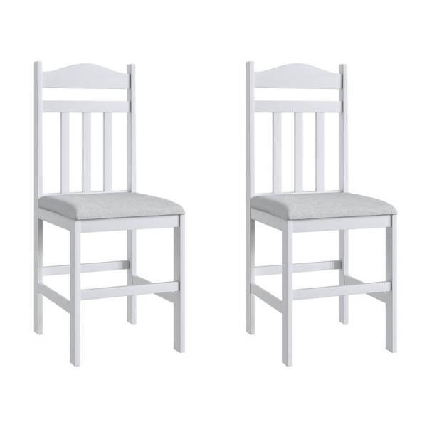 Conjunto Mesa Fixa 4 Cadeiras Branco Lilies Móveis - 5