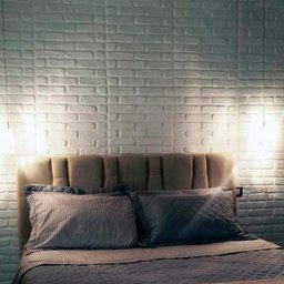 Placas 3D AutoAdesivas Revestimento de Parede Tijolo Rústico Kit com 3 - 1