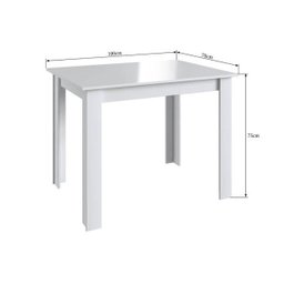 Mesa Fixa para Cozinha Branca Lilies Móveis - 2