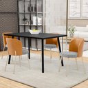 Ver imagem 2 de Cadeira para Sala de Jantar Cozinha Estofada Gavi Arena L02 Couríssimo Whisky Pied Poule Lyam Decor