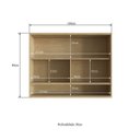 Ver imagem 4 de Armário Aéreo MDF 2 Portas Vidro Reflecta Off White Lilies