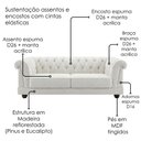 Ver imagem 5 de Sofa 2 Lugares Capitone Acorde 190 cm Pes MDF Boucle Tce 1010 Moll