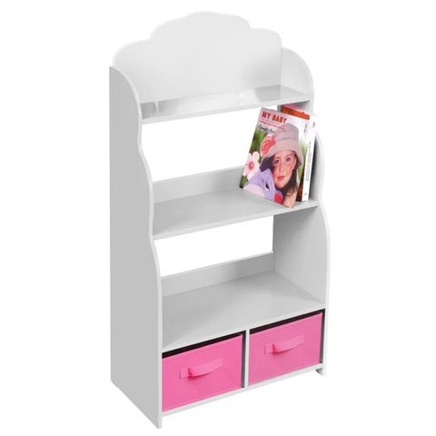 Livreiro Expositor Fiorela 100% Mdf (biblioteca Livros Brinquedos Infantil Criança) Woodcore