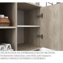 Ver imagem 5 de Gabinete para Banheiro 1 Porta Nichos Barrique Lilies Móveis