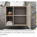 Ver imagem 4 de Gabinete para Banheiro 1 Porta Nichos Barrique Lilies Móveis