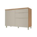 Ver imagem 1 de Balcão Cozinha Nesher Marquesa 1PTA 3GAVS 120cm Greige