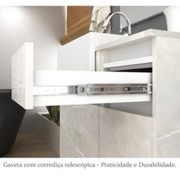 Gabinete para Banheiro com Tulha Reale Branco - 6