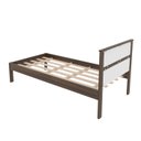 Ver imagem 4 de Cama de Solteiro para Colchão 88cm Nogal/branco Cm8004 Tecno Mobili