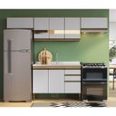 Ver imagem 1 de Armário De Cozinha Completo 4 Peças Casablanca A3495 Casamia 9 Portas E 2 Gavetas - Mel/off White