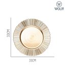 Ver imagem 3 de Sousplat Redondo de Plástico Solar Dourado 33cm Wolff