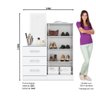 Sapateira 2 Portas com Cômoda e Espelho Maia Multimóveis CR4128 Branco - 3