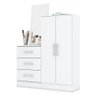 Sapateira 2 Portas com Cômoda e Espelho Maia Multimóveis CR4128 Branco - 2