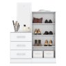 Sapateira 2 Portas com Cômoda e Espelho Maia Multimóveis CR4128 Branco - 4