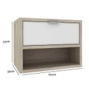 Ver imagem 2 de Gabinete para Banheiro 60 cm 1 Gaveta 1 Nicho Lilies Móveis